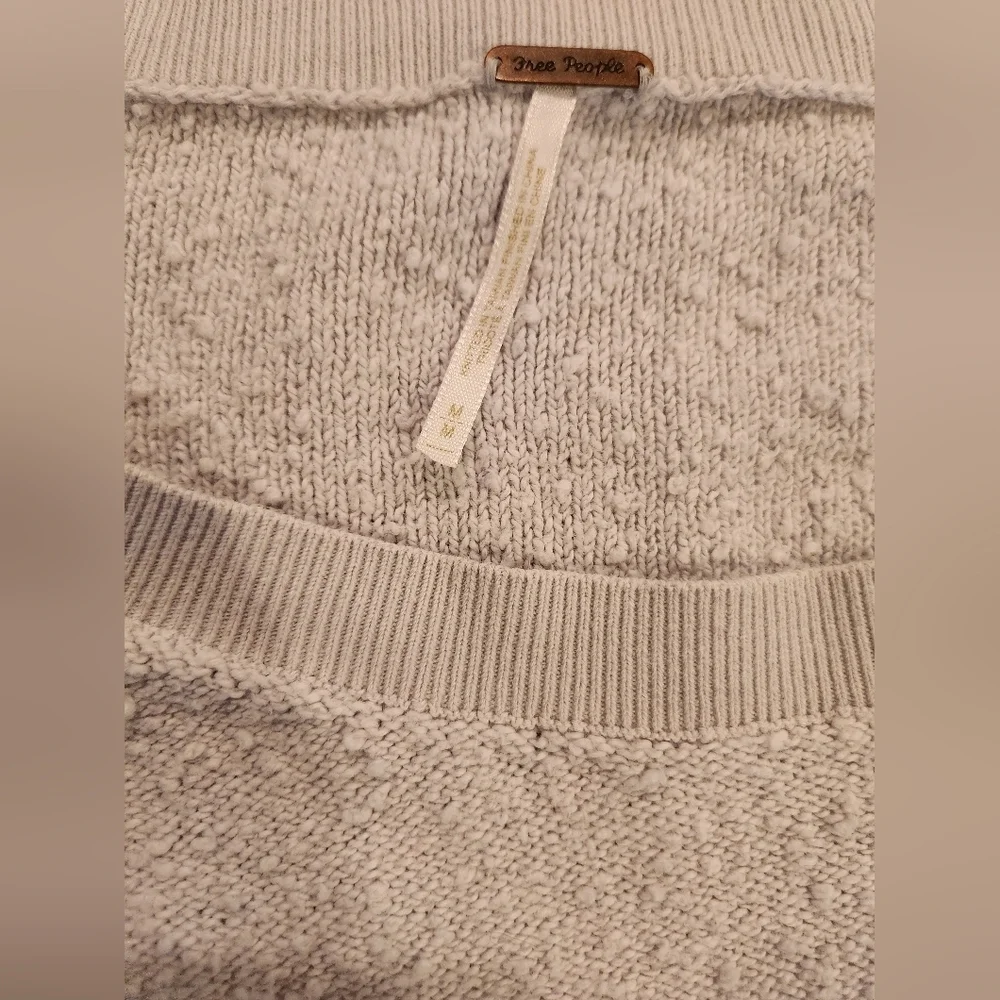 Free People Found My Friend pullover nubby sweatshirt top‎ light lilac